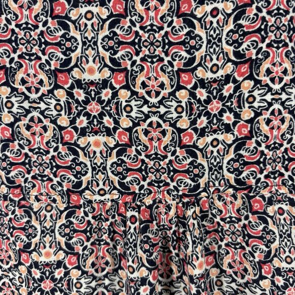 Westport Blouse Women's 1X Boho Floral Long Sleeve Button Front Tunic Top - Picture 10 of 16